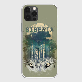 Чехол для iPhone 12 Pro Max с принтом Siberia , Силикон |  | forest | siberia | siberian | wolf | волк | лес | природа | сибирь | тайга | хищник