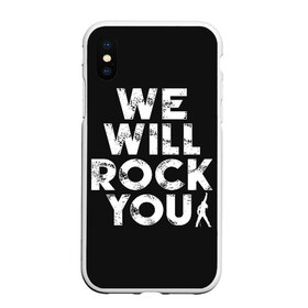 Чехол для iPhone XS Max матовый с принтом We Will Rock You , Силикон | Область печати: задняя сторона чехла, без боковых панелей | bohemian | brian | freddie | john | mercury | must go on | queen | rhapsody | roger | taylor | the miracle | the show | богемская | рапсодия | роджер тейлор | фредди меркьюри