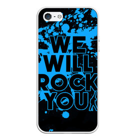 Чехол для iPhone 5/5S матовый с принтом We Will Rock You , Силикон | Область печати: задняя сторона чехла, без боковых панелей | bohemian | brian | freddie | john | mercury | must go on | queen | rhapsody | roger | taylor | the miracle | the show | богемская | рапсодия | роджер тейлор | фредди меркьюри