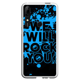 Чехол для Honor P Smart Z с принтом We Will Rock You , Силикон | Область печати: задняя сторона чехла, без боковых панелей | Тематика изображения на принте: bohemian | brian | freddie | john | mercury | must go on | queen | rhapsody | roger | taylor | the miracle | the show | богемская | рапсодия | роджер тейлор | фредди меркьюри