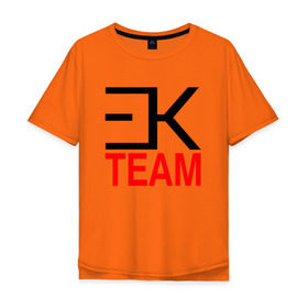 Мужская футболка хлопок Oversize с принтом ЕГОР КРИД TEAM , 100% хлопок | свободный крой, круглый ворот, “спинка” длиннее передней части | ek | ek team | family | kreed | егор булаткин | егор крид | ек | крид