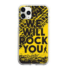 Чехол для iPhone 11 Pro Max матовый с принтом We Will Rock You , Силикон |  | bohemian | brian | freddie | john | mercury | must go on | queen | rhapsody | roger | taylor | the miracle | the show | богемская | рапсодия | роджер тейлор | фредди меркьюри