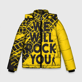 Зимняя куртка для мальчиков 3D с принтом We Will Rock You , ткань верха — 100% полиэстер; подклад — 100% полиэстер, утеплитель — 100% полиэстер | длина ниже бедра, удлиненная спинка, воротник стойка и отстегивающийся капюшон. Есть боковые карманы с листочкой на кнопках, утяжки по низу изделия и внутренний карман на молнии. 

Предусмотрены светоотражающий принт на спинке, радужный светоотражающий элемент на пуллере молнии и на резинке для утяжки | bohemian | brian | freddie | john | mercury | must go on | queen | rhapsody | roger | taylor | the miracle | the show | богемская | рапсодия | роджер тейлор | фредди меркьюри