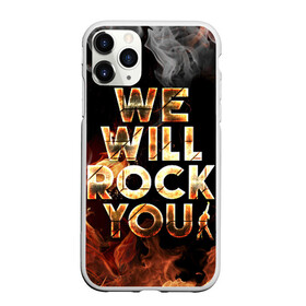 Чехол для iPhone 11 Pro Max матовый с принтом We Will Rock You , Силикон |  | bohemian | brian | freddie | john | mercury | must go on | queen | rhapsody | roger | taylor | the miracle | the show | богемская | рапсодия | роджер тейлор | фредди меркьюри