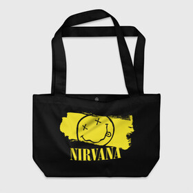 Пляжная сумка 3D с принтом Nirvana , 100% полиэстер | застегивается на металлическую кнопку; внутренний карман застегивается на молнию. Стенки укреплены специальным мягким материалом, чтобы защитить содержимое от несильных ударов
 | bleach | blew | cobain | dave | geffen | hormoaning | in utero | incesticide | krist | kurt | nevermind | nirvana | novoselic | rock | vevo | геффен | курт кобейн | нирвана | рок