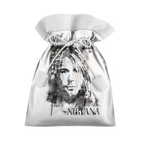 Подарочный 3D мешок с принтом Kurt Cobain , 100% полиэстер | Размер: 29*39 см | Тематика изображения на принте: bleach | blew | cobain | dave | geffen | hormoaning | in utero | incesticide | krist | kurt | nevermind | nirvana | novoselic | rock | vevo | геффен | курт кобейн | нирвана | рок