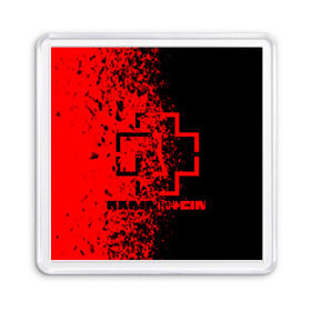 Магнит 55*55 с принтом Rammstein. , Пластик | Размер: 65*65 мм; Размер печати: 55*55 мм | 3d | hard | logo | metal | music | rammstein | rock | геометрия | градиент | гранж | знак | иллюстрация | лого | метал | музыка | рамштайн | рок | символ | текстура