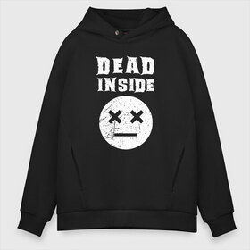 Мужское худи Oversize хлопок с принтом Dead inside , френч-терри — 70% хлопок, 30% полиэстер. Мягкий теплый начес внутри —100% хлопок | боковые карманы, эластичные манжеты и нижняя кромка, капюшон на магнитной кнопке | dead inside | dont open | гуль | дед инсайт | дединсайт | дэд инсайт | дэдинсайт | интроверт | кен канеки | мертв внутри | мертвый внутри