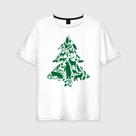 Женская футболка хлопок Oversize с принтом Спаси Сибирь , 100% хлопок | свободный крой, круглый ворот, спущенный рукав, длина до линии бедер
 | пожары в сибири | посади дерево | сибирь | сибирь горит | спасите сибирь