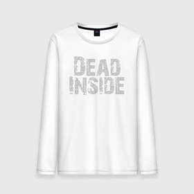 Мужской лонгслив хлопок с принтом Dead inside , 100% хлопок |  | dead inside | dont open | гуль | дед инсайт | дединсайт | дэд инсайт | дэдинсайт | интроверт | кен канеки | мертв внутри | мертвый внутри