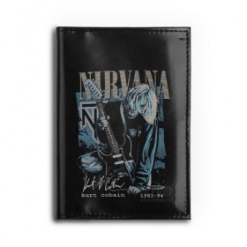 Обложка для автодокументов с принтом Nirvana , натуральная кожа |  размер 19,9*13 см; внутри 4 больших “конверта” для документов и один маленький отдел — туда идеально встанут права | bleach | blew | cobain | dave | geffen | hormoaning | in utero | incesticide | krist | kurt | nevermind | nirvana | novoselic | rock | vevo | геффен | курт кобейн | нирвана | рок