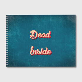 Альбом для рисования с принтом Dead inside , 100% бумага
 | матовая бумага, плотность 200 мг. | dead inside | дед инсайд