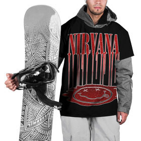Накидка на куртку 3D с принтом Nirvana , 100% полиэстер |  | Тематика изображения на принте: bleach | blew | cobain | dave | geffen | hormoaning | in utero | incesticide | krist | kurt | nevermind | nirvana | novoselic | rock | vevo | геффен | курт кобейн | нирвана | рок