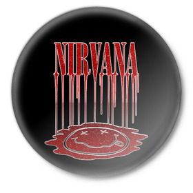 Значок с принтом Nirvana ,  металл | круглая форма, металлическая застежка в виде булавки | bleach | blew | cobain | dave | geffen | hormoaning | in utero | incesticide | krist | kurt | nevermind | nirvana | novoselic | rock | vevo | геффен | курт кобейн | нирвана | рок