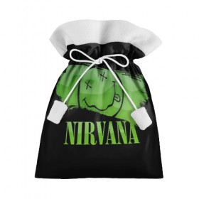 Подарочный 3D мешок с принтом Nirvana , 100% полиэстер | Размер: 29*39 см | Тематика изображения на принте: bleach | blew | cobain | dave | geffen | hormoaning | in utero | incesticide | krist | kurt | nevermind | nirvana | novoselic | rock | vevo | геффен | курт кобейн | нирвана | рок