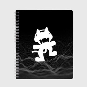 Тетрадь с принтом MONSTERCAT , 100% бумага | 48 листов, плотность листов — 60 г/м2, плотность картонной обложки — 250 г/м2. Листы скреплены сбоку удобной пружинной спиралью. Уголки страниц и обложки скругленные. Цвет линий — светло-серый
 | cat | monster | monster cat | monstercat | кот | монстеркет