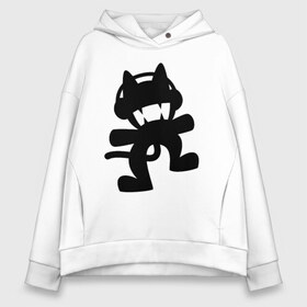 Женское худи Oversize хлопок с принтом MONSTERCAT , френч-терри — 70% хлопок, 30% полиэстер. Мягкий теплый начес внутри —100% хлопок | боковые карманы, эластичные манжеты и нижняя кромка, капюшон на магнитной кнопке | cat | monster | monster cat | monstercat | кот | монстеркет