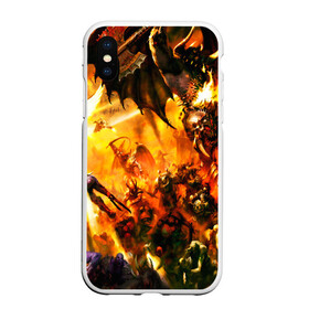 Чехол для iPhone XS Max матовый с принтом WARHAMMER 40K , Силикон | Область печати: задняя сторона чехла, без боковых панелей | abaddon | armada | battlefleet gothic | black legion | warhammer 40k | абаддон | чёрный легион