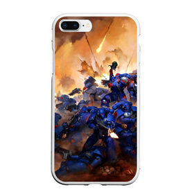 Чехол для iPhone 7Plus/8 Plus матовый с принтом WARHAMMER 40K , Силикон | Область печати: задняя сторона чехла, без боковых панелей | abaddon | armada | battlefleet gothic | black legion | warhammer 40k | абаддон | чёрный легион