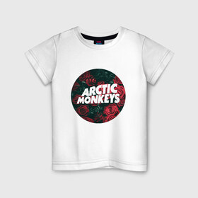 Детская футболка хлопок с принтом AM , 100% хлопок | круглый вырез горловины, полуприлегающий силуэт, длина до линии бедер | alex turner | arctic monkeys | алекс тёрнер | арктик монкейс | арктические обезьяны