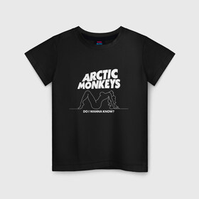 Детская футболка хлопок с принтом AM , 100% хлопок | круглый вырез горловины, полуприлегающий силуэт, длина до линии бедер | alex turner | arctic monkeys | алекс тёрнер | арктик монкейс | арктические обезьяны