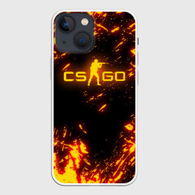 Чехол для iPhone 13 mini с принтом CS GO FIRE | КС ГО ОГОНЬ ,  |  | astralis | awp | counter strike | cs go | cs go global offensive | faze clan | hyper beast | team liquid | астралис | тим ликвид | фейз клан | хайпер бист