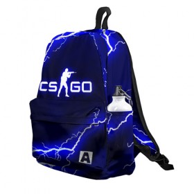 Рюкзак 3D с принтом CS GO LIGHTNING STYLE , 100% полиэстер | лямки с регулируемой длиной, сверху петелька, чтобы рюкзак можно было повесить на вешалку. Основное отделение закрывается на молнию, как и внешний карман. Внутри два дополнительных кармана, один из которых закрывается на молнию. По бокам два дополнительных кармашка | Тематика изображения на принте: astralis | awp | counter strike | cs go | cs go global offensive | faze clan | hyper beast | team liquid | thunder | астралис | молнии | тим ликвид | фейз клан | хайпер бист | шторм