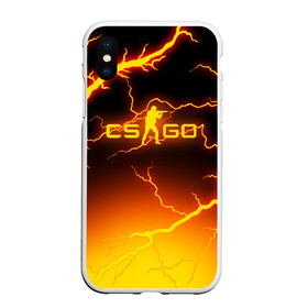 Чехол для iPhone XS Max матовый с принтом CS GO FIRE STORM , Силикон | Область печати: задняя сторона чехла, без боковых панелей | Тематика изображения на принте: astralis | awp | counter strike | cs go | cs go global offensive | faze clan | fire | flame | hyper beast | team liquid | астралис | тим ликвид | фейз клан | хайпер бист