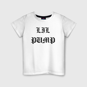 Детская футболка хлопок с принтом LIL PUMP , 100% хлопок | круглый вырез горловины, полуприлегающий силуэт, длина до линии бедер | esskeetit | gazzy garcia | gucci gang | lil pump | lilpump | газзи гарсия | лил памп | рэп | рэпер | эшкере.