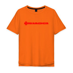 Мужская футболка хлопок Oversize с принтом RAMMSTEIN (НА СПИНЕ) , 100% хлопок | свободный крой, круглый ворот, “спинка” длиннее передней части | rammstein | рамштайн