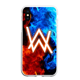 Чехол для iPhone XS Max матовый с принтом ALAN WALKER , Силикон | Область печати: задняя сторона чехла, без боковых панелей | alan walker | aw | electro | electro music | music | алан уокер | музыка | музыкант | электро | электронная музыка