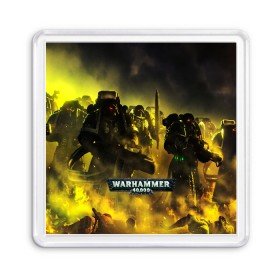 Магнит 55*55 с принтом WARHAMMER 40K , Пластик | Размер: 65*65 мм; Размер печати: 55*55 мм | abaddon | armada | battlefleet gothic | black legion | warhammer 40k | абаддон | чёрный легион