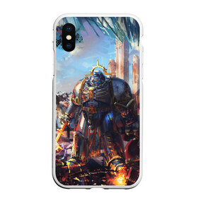 Чехол для iPhone XS Max матовый с принтом WARHAMMER 40K , Силикон | Область печати: задняя сторона чехла, без боковых панелей | abaddon | armada | battlefleet gothic | black legion | warhammer 40k | абаддон | чёрный легион