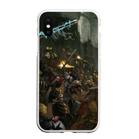 Чехол для iPhone XS Max матовый с принтом WARHAMMER 40K , Силикон | Область печати: задняя сторона чехла, без боковых панелей | abaddon | armada | battlefleet gothic | black legion | warhammer 40k | абаддон | чёрный легион