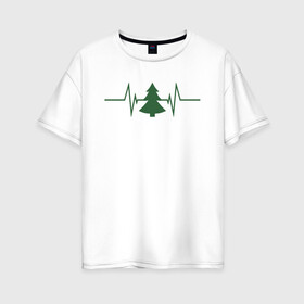 Женская футболка хлопок Oversize с принтом Жизнь дерева , 100% хлопок | свободный крой, круглый ворот, спущенный рукав, длина до линии бедер
 | лес | пожары в сибири | посади дерево | сибирь | сибирь горит | спасите сибирь | тайга