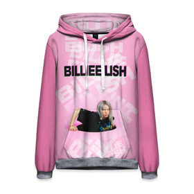 Мужская толстовка 3D с принтом Billie Eilish , 100% полиэстер | двухслойный капюшон со шнурком для регулировки, мягкие манжеты на рукавах и по низу толстовки, спереди карман-кенгуру с мягким внутренним слоем. | ayelish | bad guy | bellyache | bilie eilish | bilie elish | billie | billie eilish | eilish | electronic | elish | music | билли айлиш | эйлиш | элиш