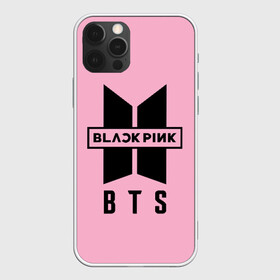 Чехол для iPhone 12 Pro с принтом BTS and BLACKPINK , силикон | область печати: задняя сторона чехла, без боковых панелей | Тематика изображения на принте: bangtan boys | black | blackpink | bt21 | bts | k pop | pink | rose | блек пинк | блекпинк | блэк пинк | блэкпинк | бтс