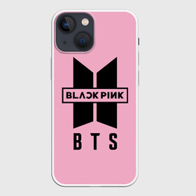 Чехол для iPhone 13 mini с принтом BTS and BLACKPINK ,  |  | bangtan boys | black | blackpink | bt21 | bts | k pop | pink | rose | блек пинк | блекпинк | блэк пинк | блэкпинк | бтс