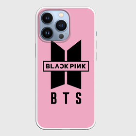 Чехол для iPhone 13 Pro с принтом BTS and BLACKPINK ,  |  | bangtan boys | black | blackpink | bt21 | bts | k pop | pink | rose | блек пинк | блекпинк | блэк пинк | блэкпинк | бтс
