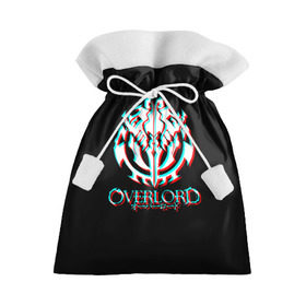 Подарочный 3D мешок с принтом Overlord (Glitch). , 100% полиэстер | Размер: 29*39 см | glitch | overlord | аниме | глитч | лого | логотип | оверлорд | сериал