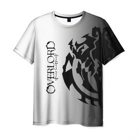 Мужская футболка 3D с принтом Overlord. , 100% полиэфир | прямой крой, круглый вырез горловины, длина до линии бедер | overlord | аниме | геометрия | градиент | лого | логотип | надпись | оверлорд | сериал