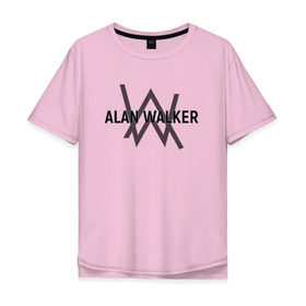 Мужская футболка хлопок Oversize с принтом ALAN WALKER , 100% хлопок | свободный крой, круглый ворот, “спинка” длиннее передней части | alan walker | dj | dj walkzz | faded | music | алан уокер | диджей | дип хаус | клубная | клубняк | музыка | электро хаус