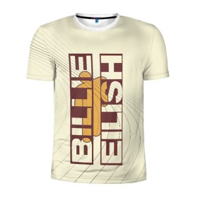 Мужская футболка 3D спортивная с принтом billie eilish , 100% полиэстер с улучшенными характеристиками | приталенный силуэт, круглая горловина, широкие плечи, сужается к линии бедра | billie eilish