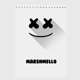 Скетчбук с принтом РЮКЗАК MARSHMELLO , 100% бумага
 | 48 листов, плотность листов — 100 г/м2, плотность картонной обложки — 250 г/м2. Листы скреплены сверху удобной пружинной спиралью | marshmello | диджей | клуб | клубная музыка | маршмеллоу | маршмело | маршмэлло | маршмэллоу | маршмэло | музыка | электронная