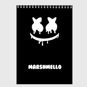 Скетчбук с принтом РЮКЗАК MARSHMELLO , 100% бумага
 | 48 листов, плотность листов — 100 г/м2, плотность картонной обложки — 250 г/м2. Листы скреплены сверху удобной пружинной спиралью | marshmello | диджей | клуб | клубная музыка | маршмеллоу | маршмело | маршмэлло | маршмэллоу | маршмэло | музыка | электронная