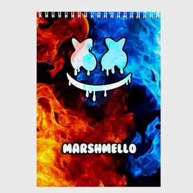 Скетчбук с принтом РЮКЗАК MARSHMELLO , 100% бумага
 | 48 листов, плотность листов — 100 г/м2, плотность картонной обложки — 250 г/м2. Листы скреплены сверху удобной пружинной спиралью | marshmello | диджей | клуб | клубная музыка | маршмеллоу | маршмело | маршмэлло | маршмэллоу | маршмэло | музыка | электронная