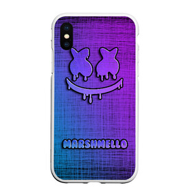 Чехол для iPhone XS Max матовый с принтом РЮКЗАК MARSHMELLO , Силикон | Область печати: задняя сторона чехла, без боковых панелей | marshmello | диджей | клуб | клубная музыка | маршмеллоу | маршмело | маршмэлло | маршмэллоу | маршмэло | музыка | электронная