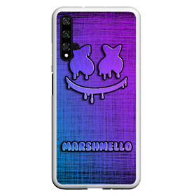 Чехол для Honor 20 с принтом РЮКЗАК MARSHMELLO , Силикон | Область печати: задняя сторона чехла, без боковых панелей | marshmello | диджей | клуб | клубная музыка | маршмеллоу | маршмело | маршмэлло | маршмэллоу | маршмэло | музыка | электронная