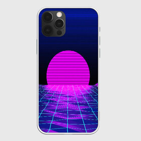 Чехол для iPhone 12 Pro Max с принтом RETRO SUNRISE , Силикон |  | bright | colorful | cool | disco | music | music lover | retro | speaker | tape recorder | technique | vintage | винтаж | динамик | диско | магнитофон | меломан | музыка | неон | разноцветный | ретро | техника