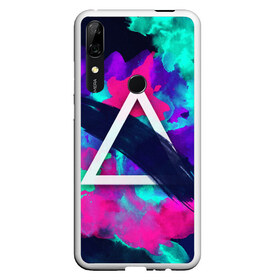 Чехол для Honor P Smart Z с принтом COLOR TRIANGLE , Силикон | Область печати: задняя сторона чехла, без боковых панелей | bright | colorful | cool | disco | music | music lover | retro | speaker | tape recorder | technique | vintage | винтаж | динамик | диско | магнитофон | меломан | музыка | неон | разноцветный | ретро | техника